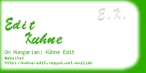 edit kuhne business card